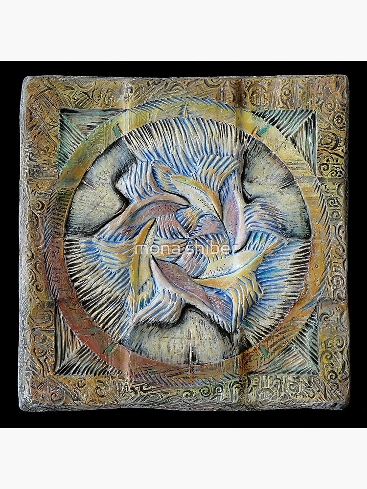 Thumbnail 3 of 3, Canvas Print, Spiral six: integration designed and sold by MonaShiber.