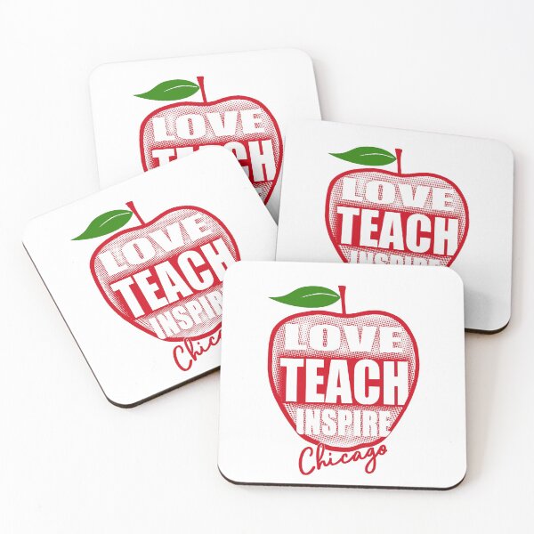 Item preview, Red for Ed Apple Chicago Teachers designed and sold by RiffXS.