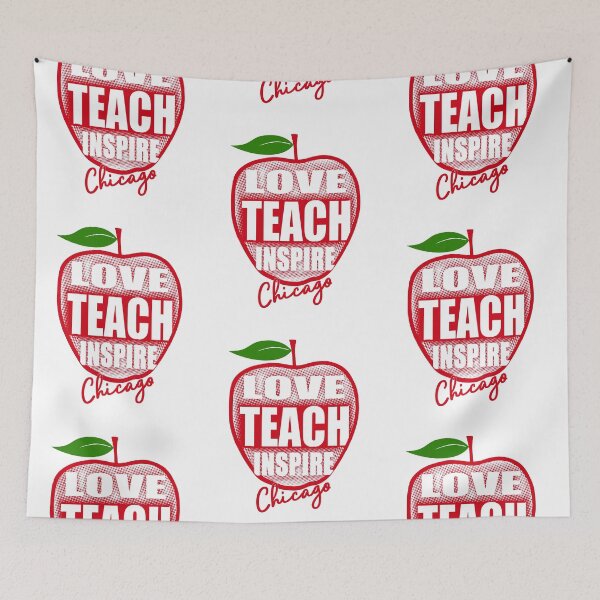 Item preview, Red for Ed Apple Chicago Teachers designed and sold by RiffXS.