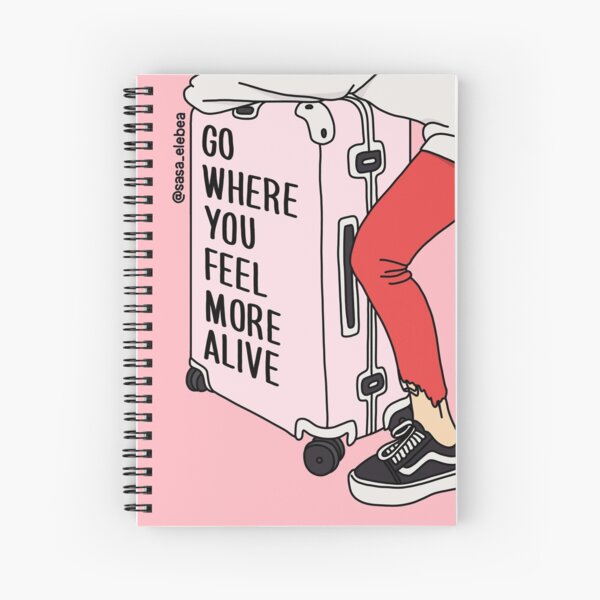 Go by Sasa Elebea Spiral Notebook