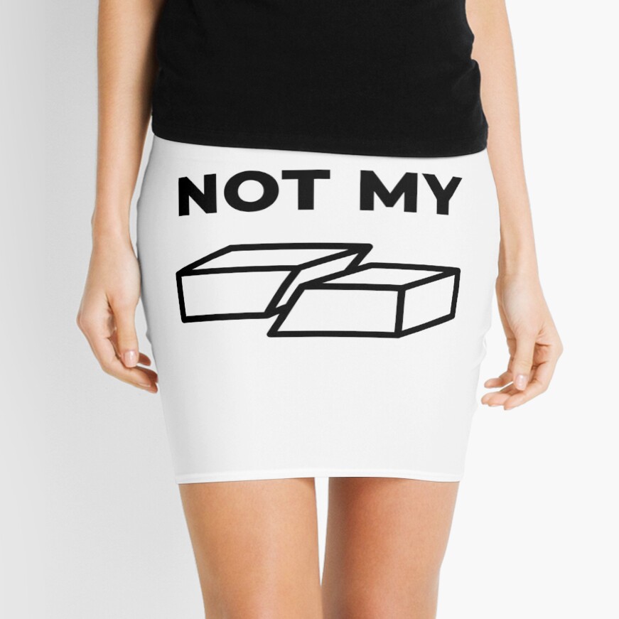 Not My Fault (Inverted) Mini Skirt
