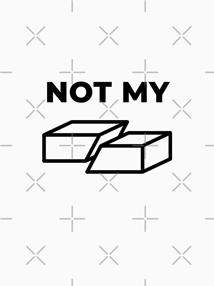 Thumbnail 7 of 7, Classic T-Shirt, Not My Fault (Inverted) designed and sold by science-gifts.
