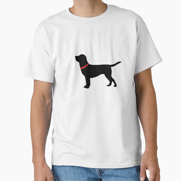 Item preview, Black labrador retriever with red collar designed and sold by designInk.