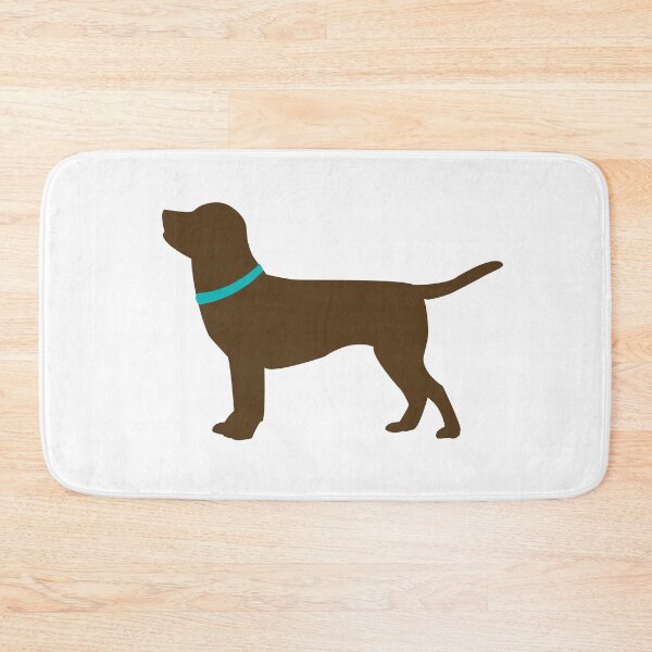 Item preview, Chocolate, liver, or brown labrador retriever with blue collar designed and sold by designInk.