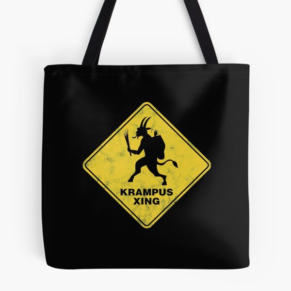 Item preview, Christmas Krampus Xing Traffic Sign designed and sold by twHistory.