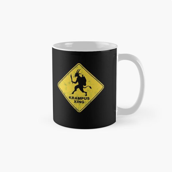 Item preview, Christmas Krampus Xing Traffic Sign designed and sold by twHistory.