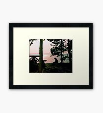 Lake Golden Framed Print