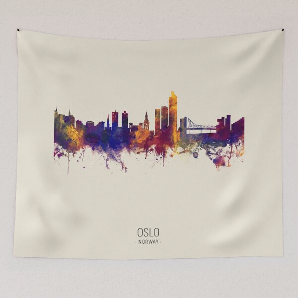 Item preview, Oslo Norway Skyline designed and sold by ArtPrints.