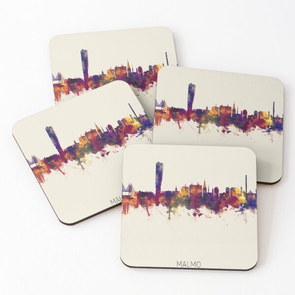 Item preview, Malmo Sweden Skyline designed and sold by ArtPrints.