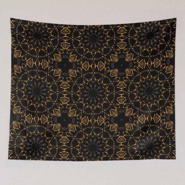 Item preview, Orange Monochrome Mandala Pattern 5 by Bennydoscope designed and sold by Bennydoscope.
