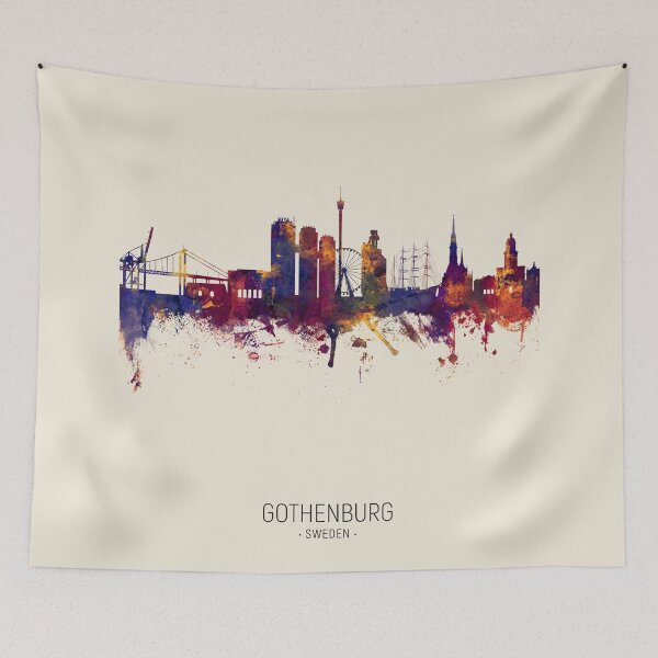 Item preview, Gothenburg Sweden Skyline designed and sold by ArtPrints.