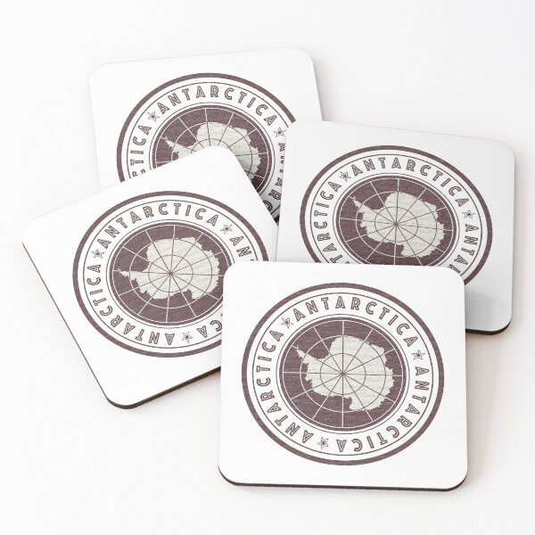 Item preview, Round Antarctica flag design - Vintage designed and sold by redbraids.