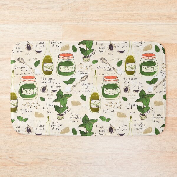 Item preview, Pesto illustrated recipe.  designed and sold by Lidiebug.