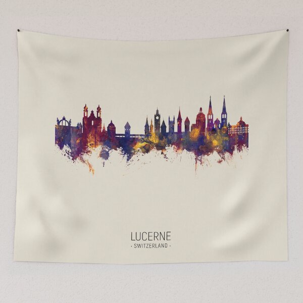 Item preview, Lucerne Switzerland Luzern Skyline designed and sold by ArtPrints.
