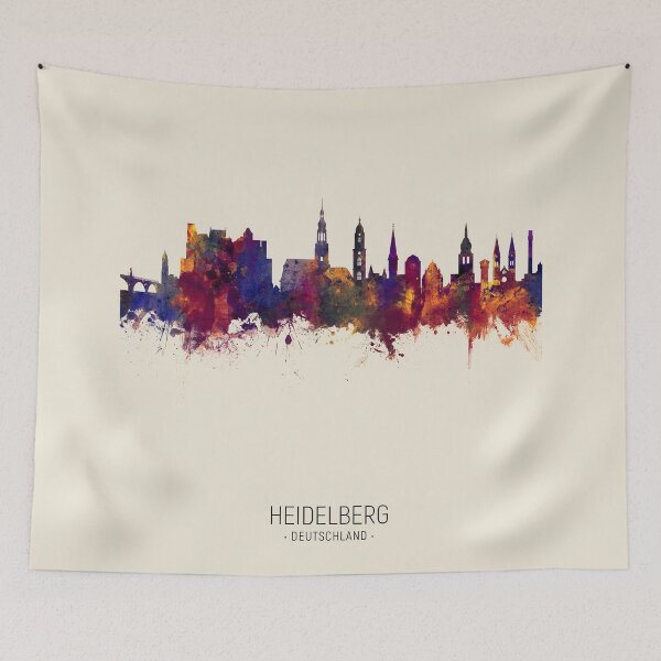 Item preview, Heidelberg Germany Skyline designed and sold by ArtPrints.