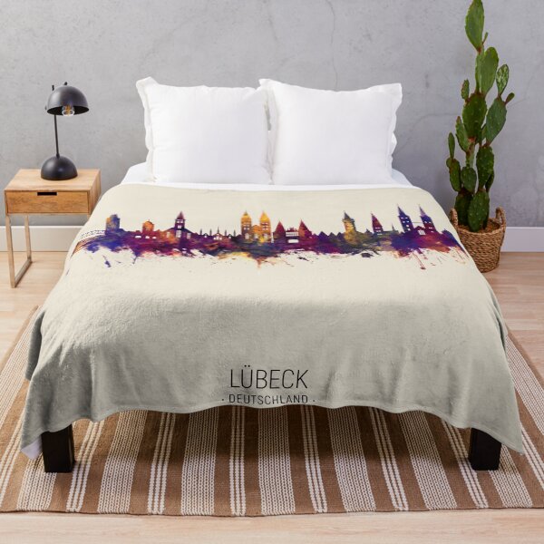 Item preview, Lübeck Germany Skyline designed and sold by ArtPrints.