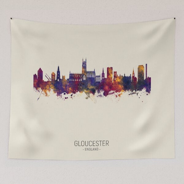 Item preview, Gloucester England Skyline designed and sold by ArtPrints.