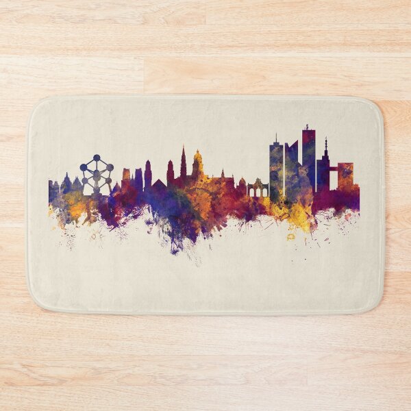 Item preview, Brussels Belgium Skyline designed and sold by ArtPrints.