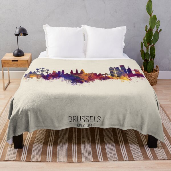 Item preview, Brussels Belgium Skyline designed and sold by ArtPrints.