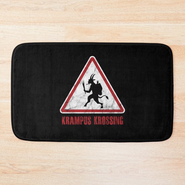 Item preview, Christmas Krampus Krossing Traffic Sign designed and sold by twHistory.