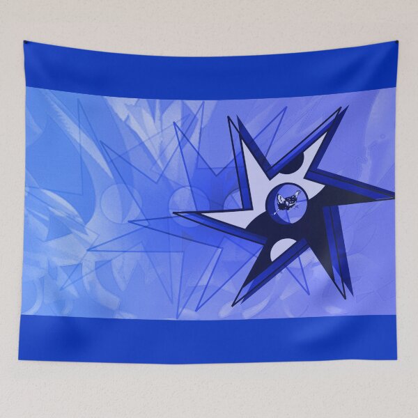 Item preview, Running Hen Tao Shuriken - Blue designed and sold by JoanNinjaHen.