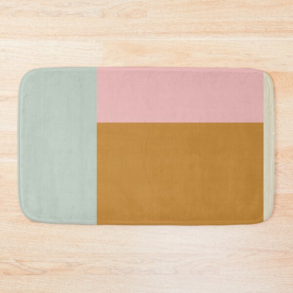 Item preview, Modern Geometric Color Block in Pink Mustard and Sage designed and sold by JuneJournal.