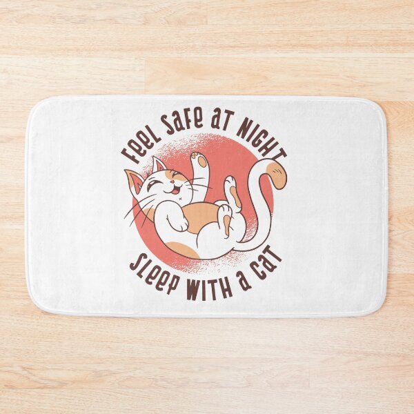 Item preview, Be safe. Sleep with a cat! designed and sold by Retrolendo.