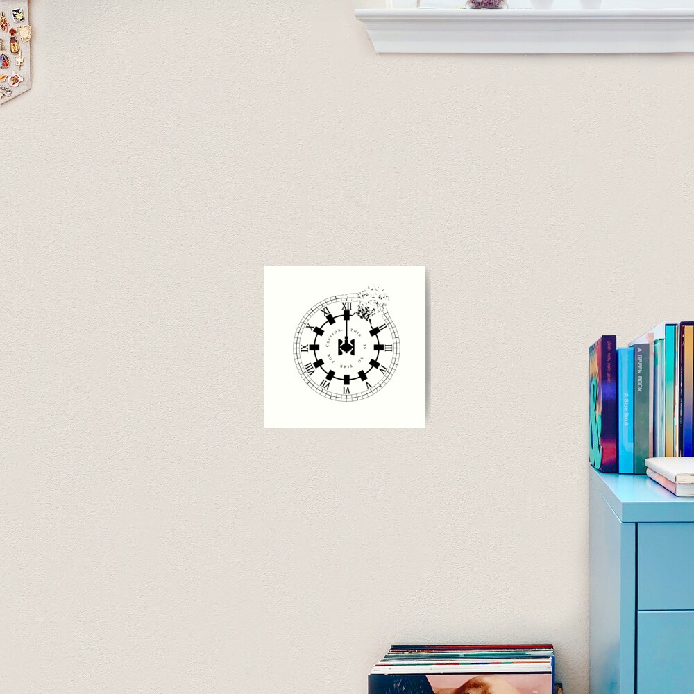 Interstellar - No Time For Caution (Endurance / Shattered Clock Design) Art Print