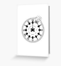 Interstellar - No Time For Caution (Endurance / Shattered Clock Design) Greeting Card