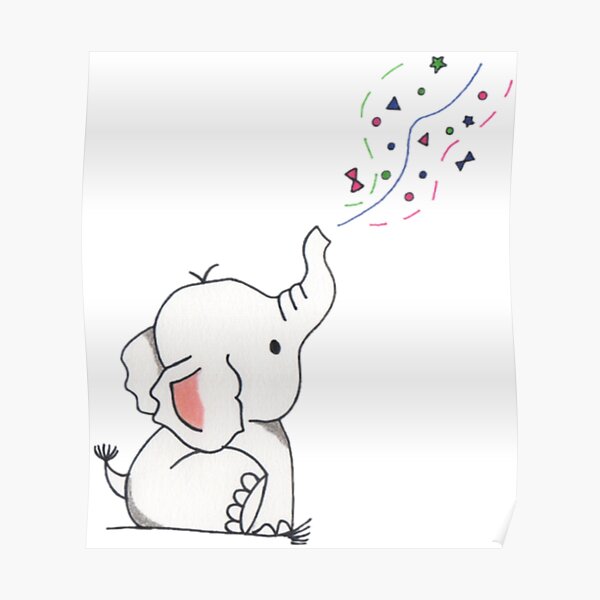 Posters De Animados Beb C3 Elefante Redbubble