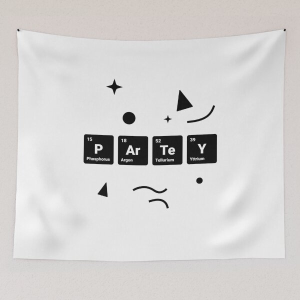 Item preview, Party! Periodic Table Elements Phosphorus Argon Tellurium Yttrium (Inverted) designed and sold by science-gifts.