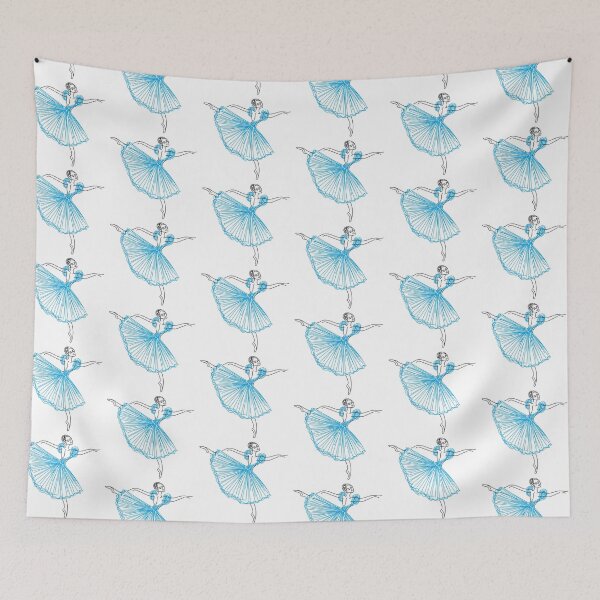 Item preview, Cute blue sticker of ballerina // Ballet dance // Ballerina // Dress designed and sold by Katya Tinmey.