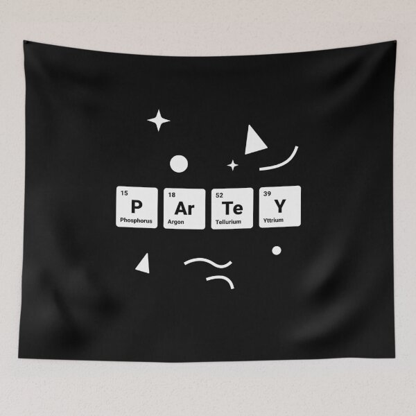Item preview, Party! Periodic Table Elements Phosphorus Argon Tellurium Yttrium designed and sold by science-gifts.