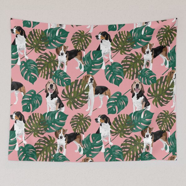 Item preview, Tropical Treeing Walker Coonhounds designed and sold by ArtofACoonhound.