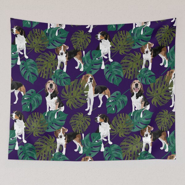 Item preview, Tropical Treeing Walker Coonhound designed and sold by ArtofACoonhound.
