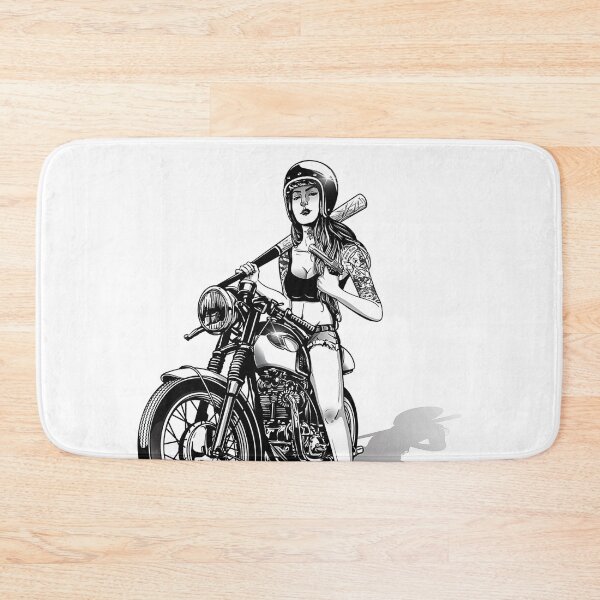 Item preview, Mad Girl on Bike I For lovers of two-wheelers designed and sold by ChrisFeil.