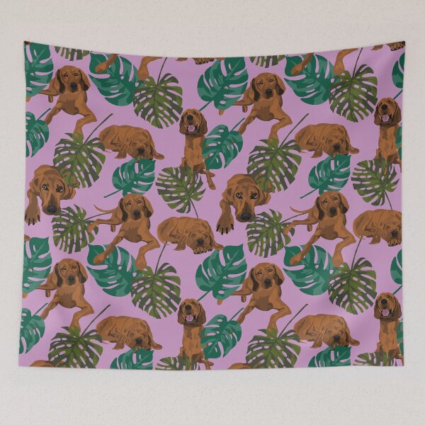 Item preview, Tropical Redbone Coonhound designed and sold by ArtofACoonhound.