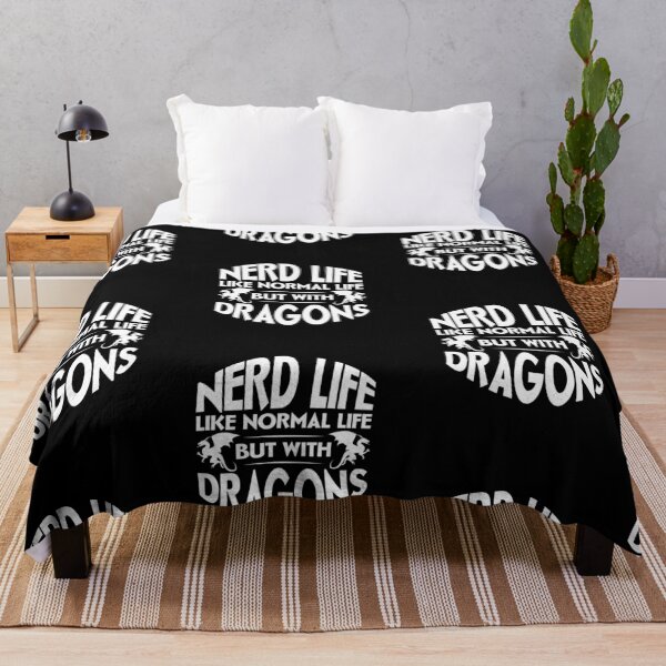 Item preview, Nerd Life Like Normal Life but with Dragons, Funny, Dnd, D and D, Mtg, Dungeons, Dragons, Gift, Nerd, Geek, designed and sold by amilli.