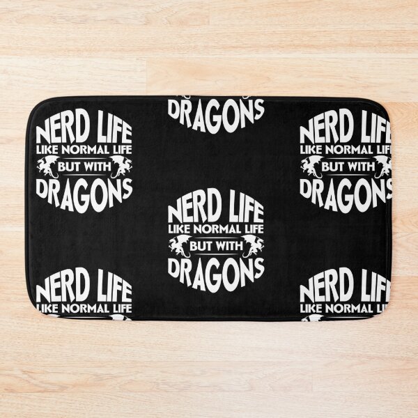 Item preview, Nerd Life Like Normal Life but with Dragons, Funny, Dnd, D and D, Mtg, Dungeons, Dragons, Gift, Nerd, Geek, designed and sold by amilli.