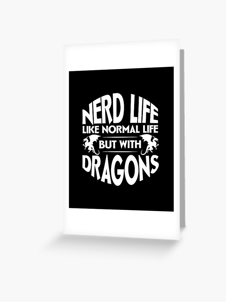 Dungeons MTG D and D Nerd Funny DND Gift Hoodie Geek Dragons Nerd Life Like Normal Life but with Dragons 