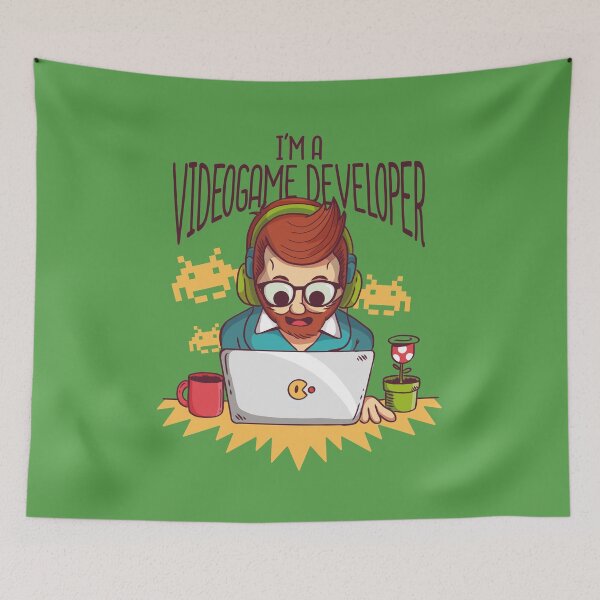 Item preview, I'm A Videogame Developer designed and sold by Blacklasch.