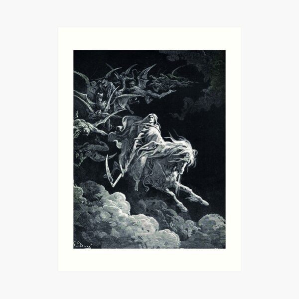 The Vision of Death. 1868. Gustave Dore. Art Print