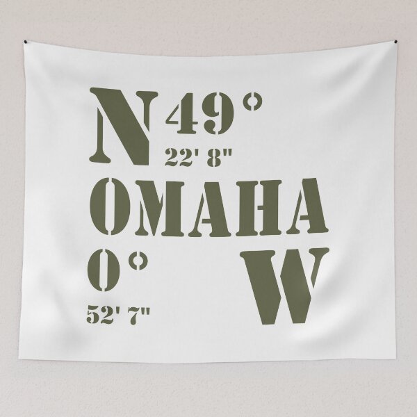 Item preview, OMAHA BEACH COORDINATES designed and sold by CoolYule.