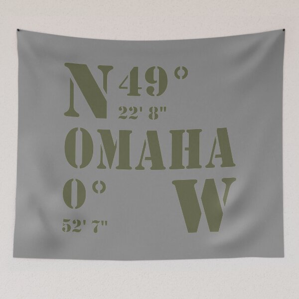 Item preview, OMAHA BEACH COORDINATES designed and sold by CoolYule.