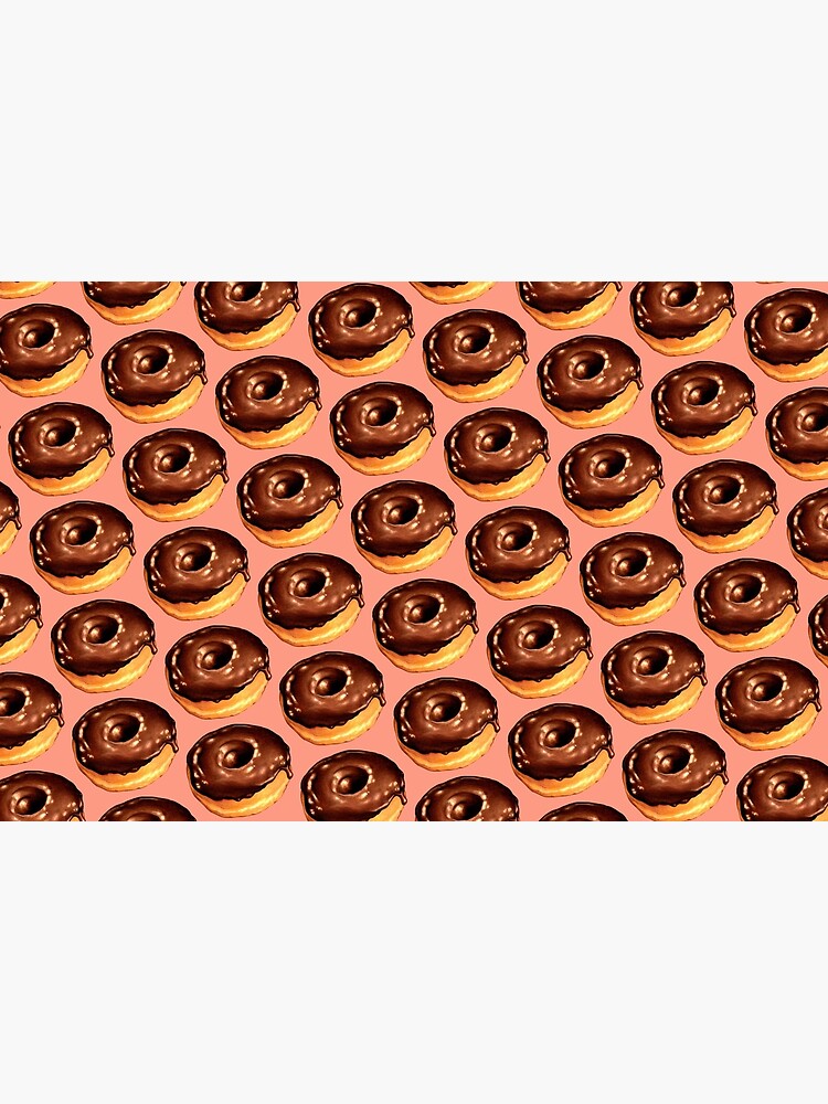 Thumbnail 4 of 4, Zipper Pouch, Chocolate Donut Pattern - Pink designed and sold by KellyGilleran.