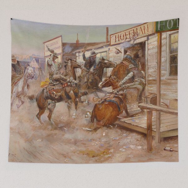 Item preview, “In Without Knocking” by Charles M Russell designed and sold by PatricianneK.