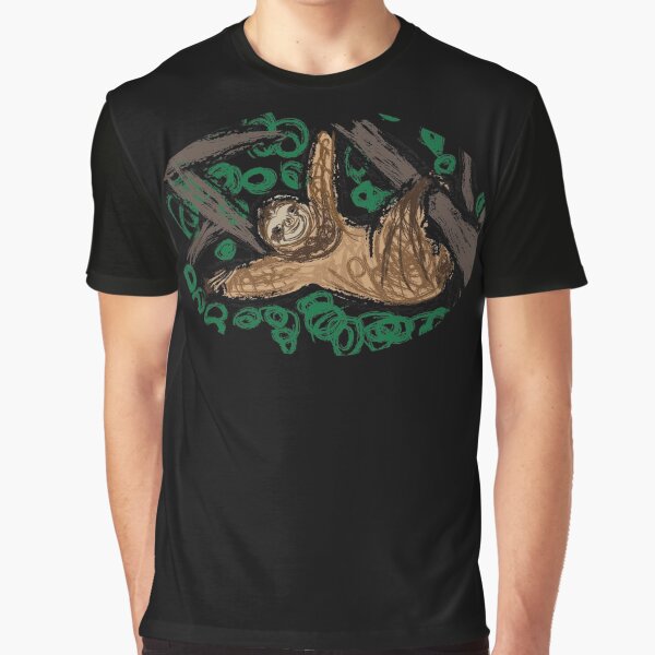 Sloth Artwork Graphic T-Shirt