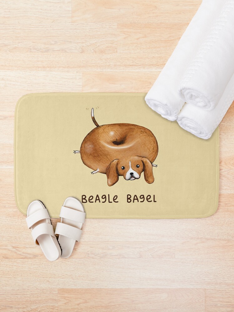 Disover Beagle Bagel | Bath Mat