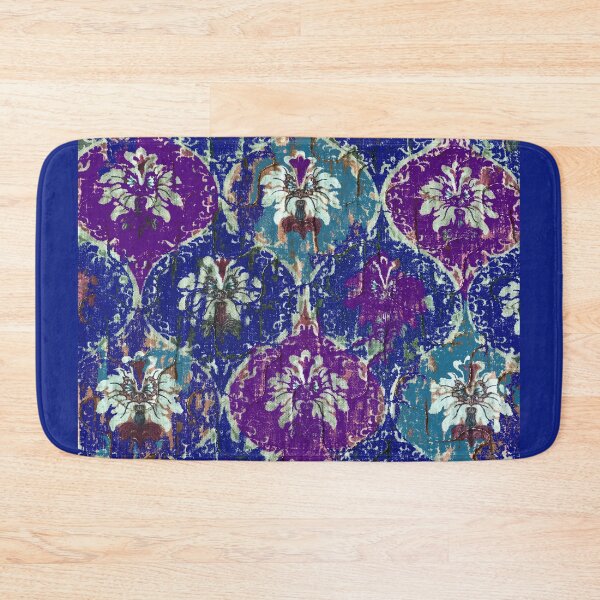 Item preview, Moroccan Lantern pattern, blue teal purple, distressed faded old designed and sold by djrunnels.