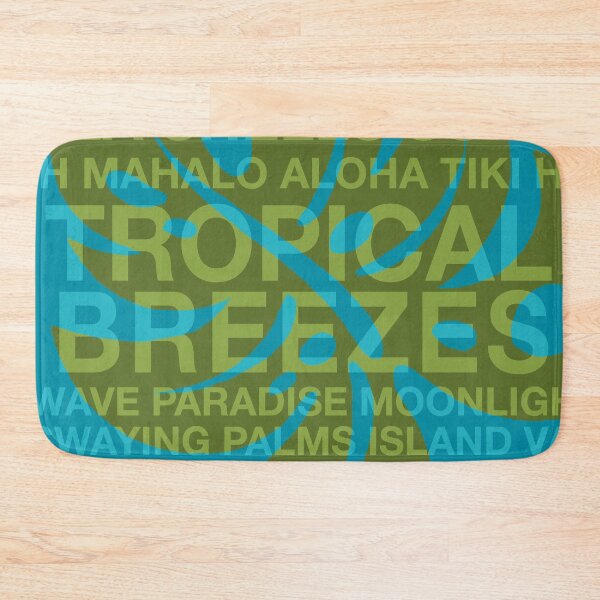 Item preview, Summer Words Tropical Breezes and Hawaiian Monstera Leaf - Teal & Olive designed and sold by DriveIndustries.